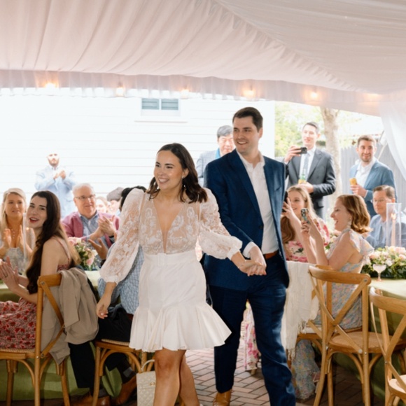 Rime Arodaky Amalfi grain de poudre and embellished tulle mini dress - 6 - Picture 5 of 6